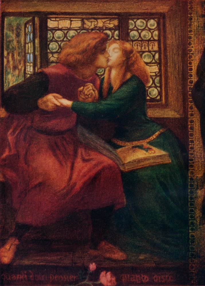 Paolo und Francesca da Rimini, Detail, 1855