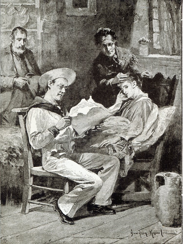 Der Dorfheld, aus 'Leisure Hour', 1891 von Davidson Knowles