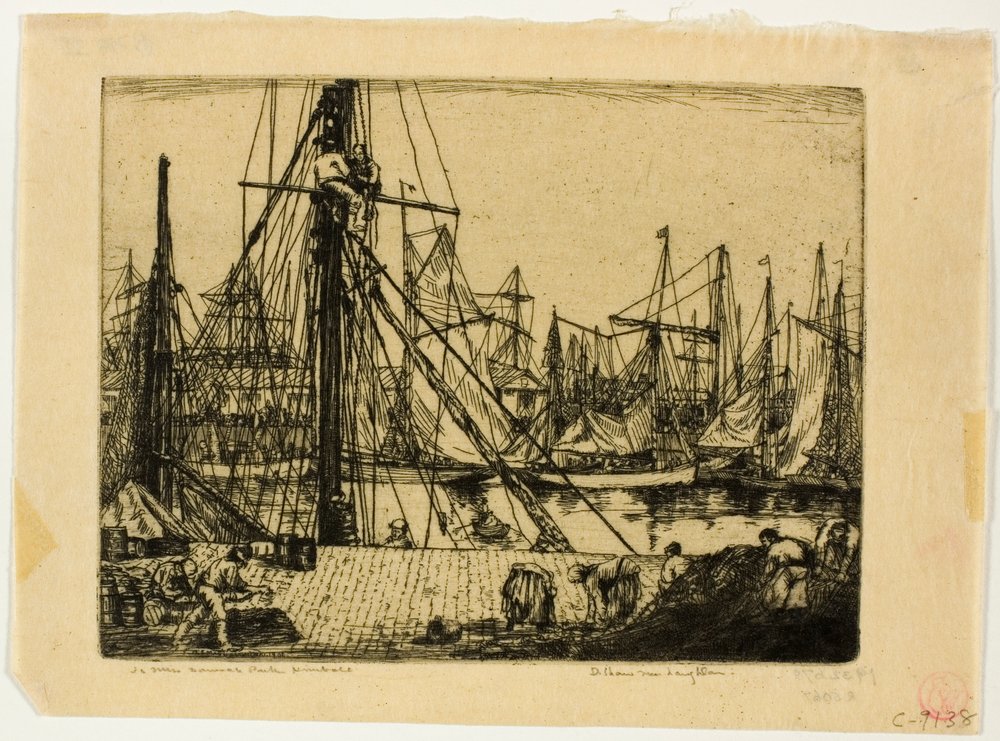 Fischerboote, Boulogne-sur-Mer von Donald Shaw MacLaughlan