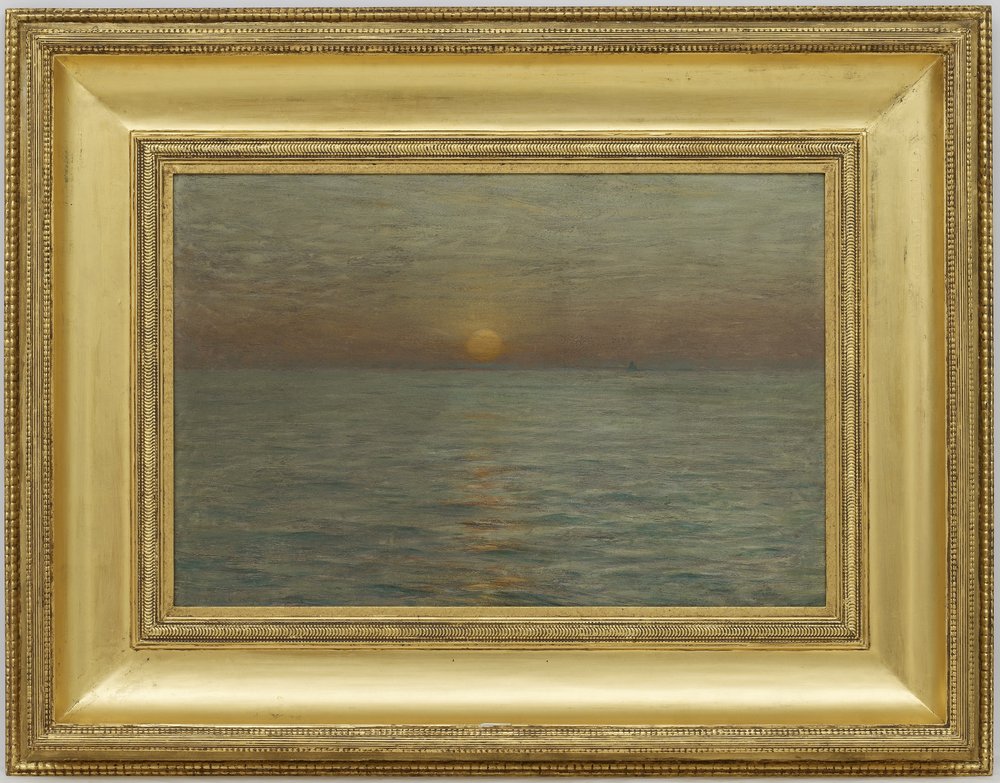 Das Meer: Sonnenuntergang, 1889 von Dwight William Tryon