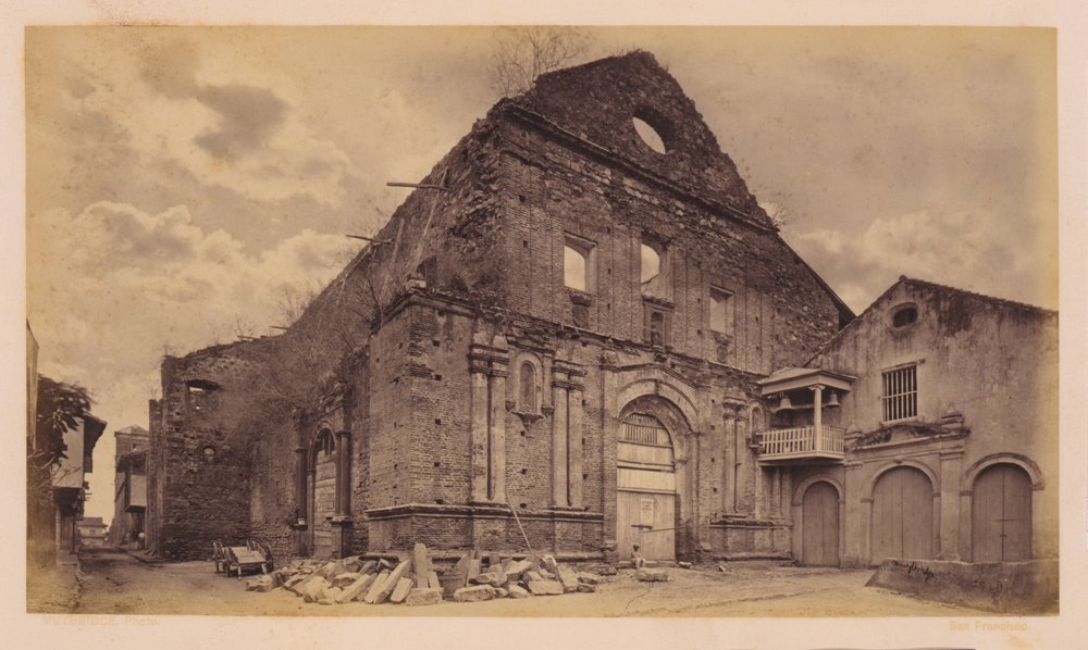 Ruinen der Kirche San Domingo, Panama von Eadweard Muybridge