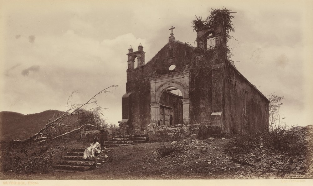 Ruinen der Kirche San Miguel, Panama von Eadweard Muybridge