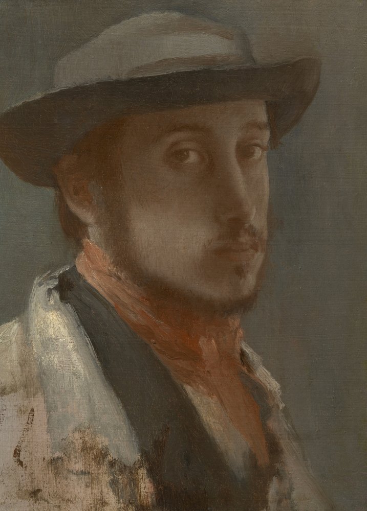 Selbstporträt, ca. 1857-58 von Edgar Degas
