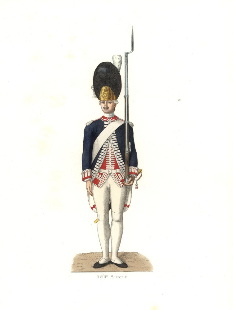 Soldat der französischen Garde von Edmond Lechevallier-Chevignard