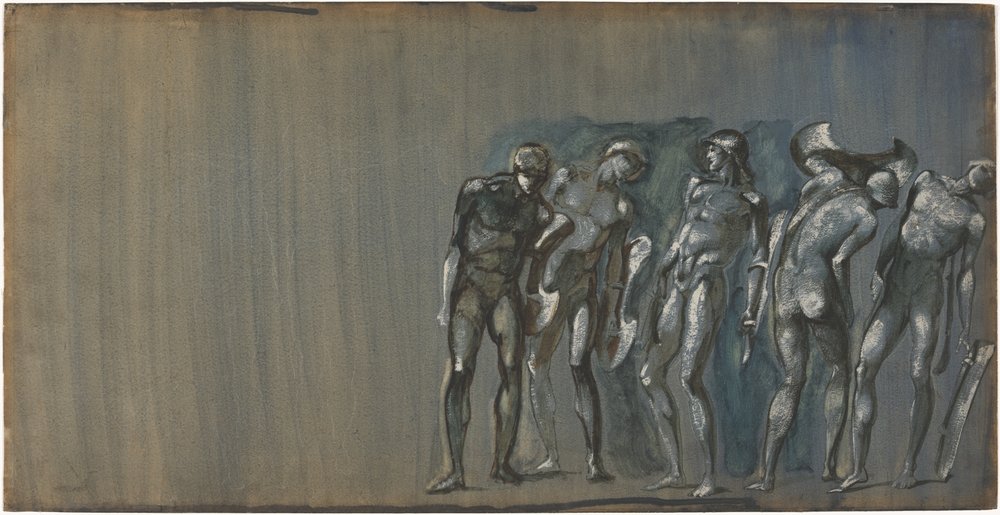 Phineus und seine Höflinge in Stein verwandelt von Edward Burne-Jones