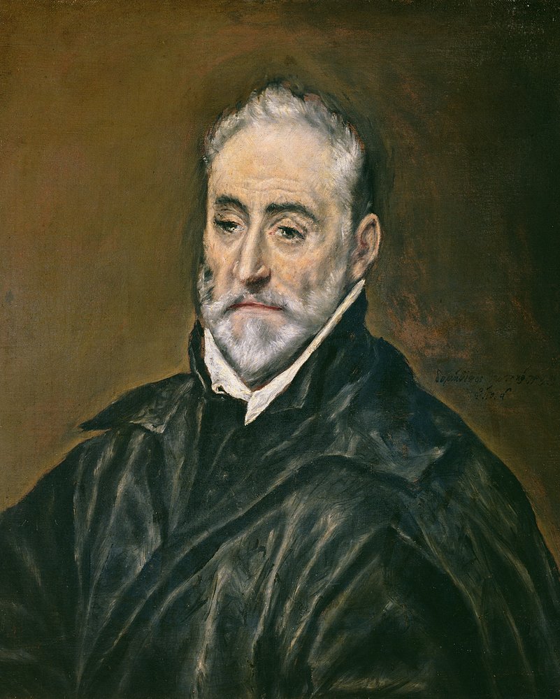 Porträt von Antonio de Covarrubias y Leiva, Domherr der Kathedrale von Toledo, um 1600 von El Greco