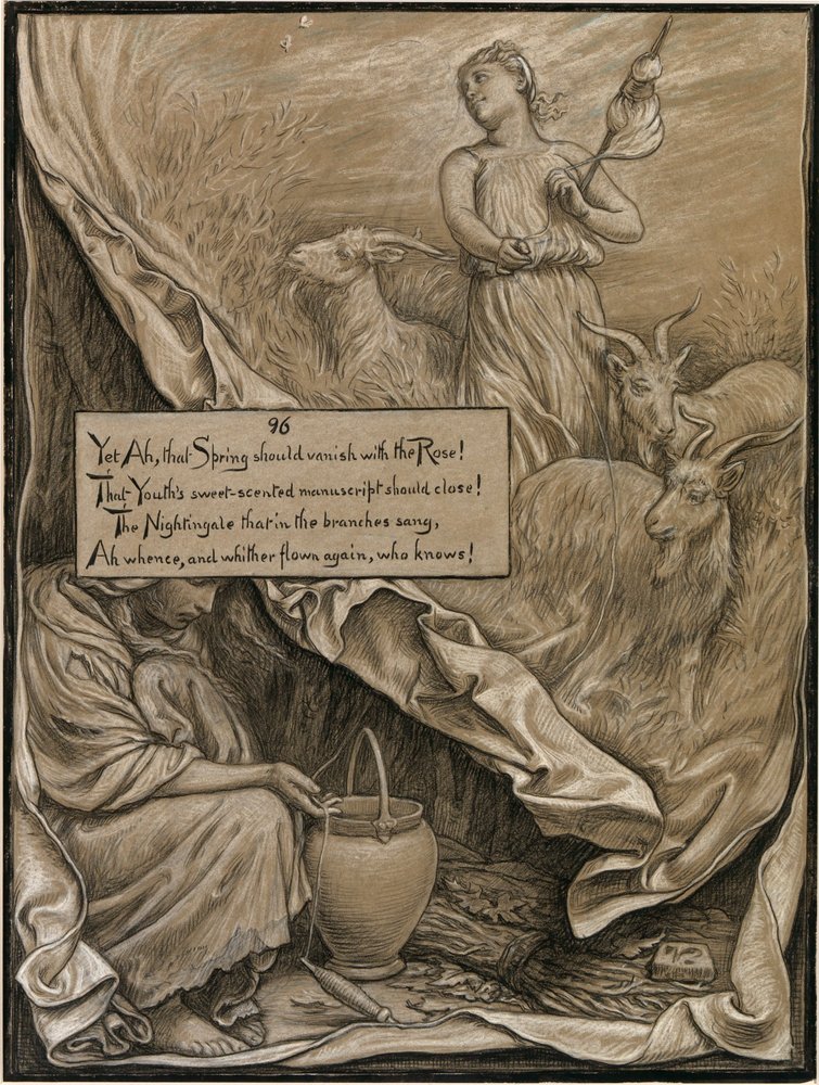 (Illustration für Rubáiyát von Omar Khayyám) Jugend und Alter von Elihu Vedder