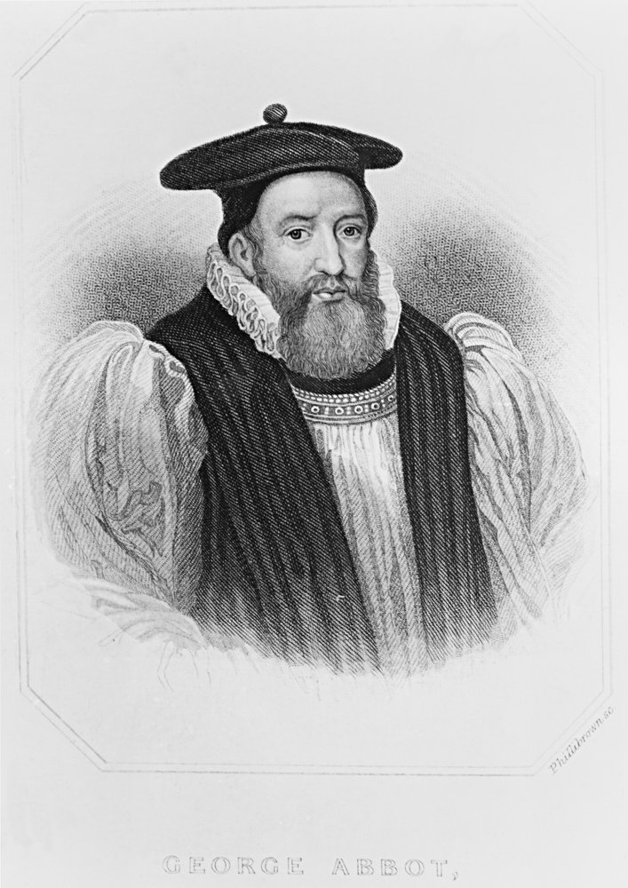 Porträt von George Abbot (1562-1633) Erzbischof von Canterbury, aus ...