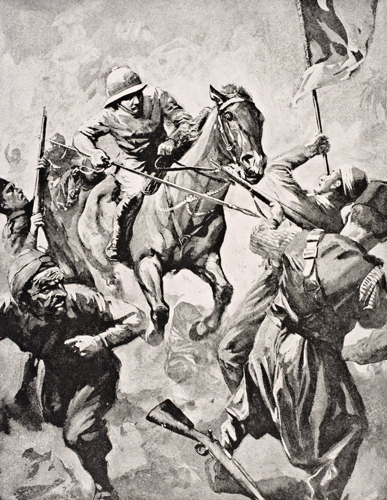 Major George Godfrey Massy Wheeler, aus 'The War Illustrated Album ...