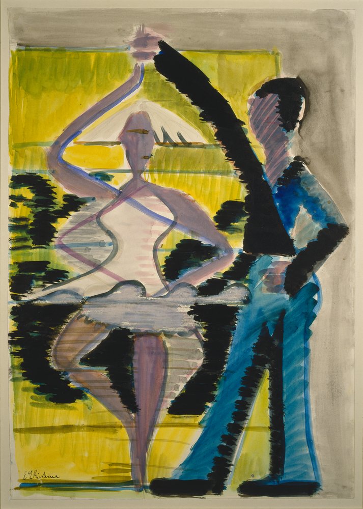 Pirouettierende Tänzerin von Ernst Ludwig Kirchner