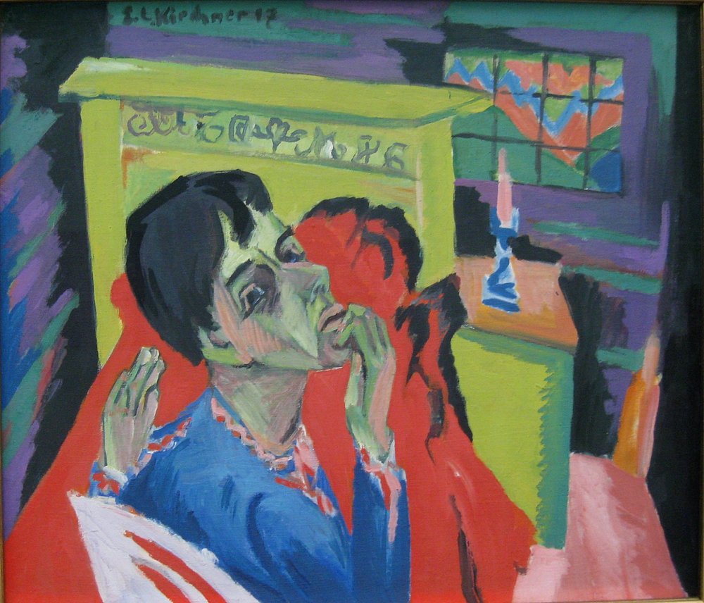 Selbstbildnis als Kranker von Ernst Ludwig Kirchner