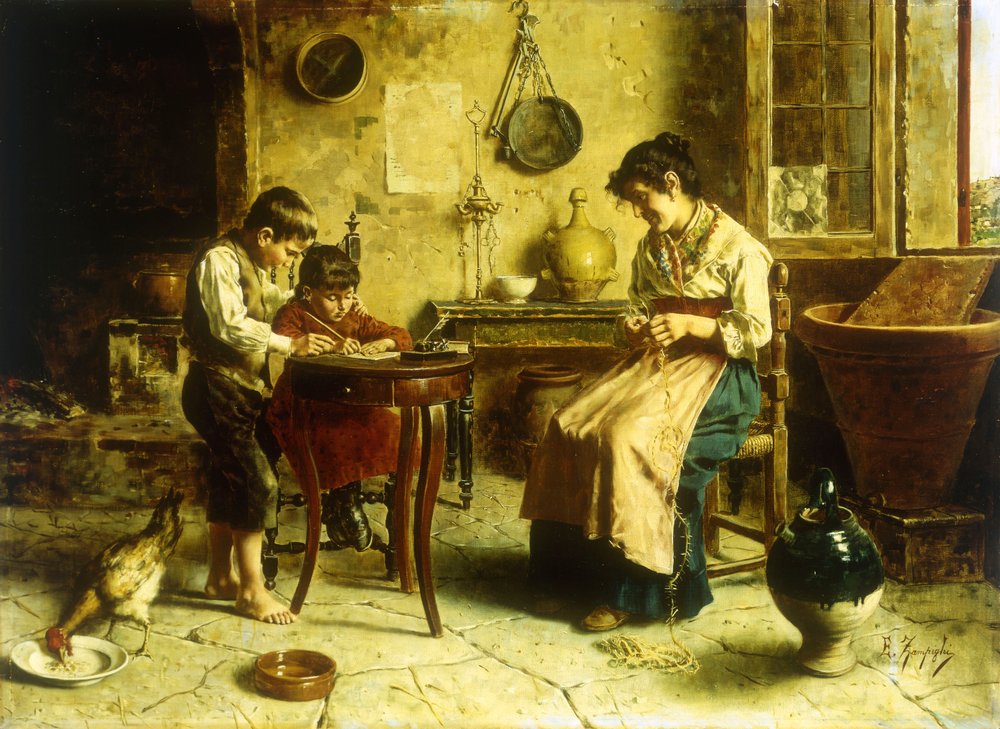 Die Schreibstunde von Eugenio Zampighi