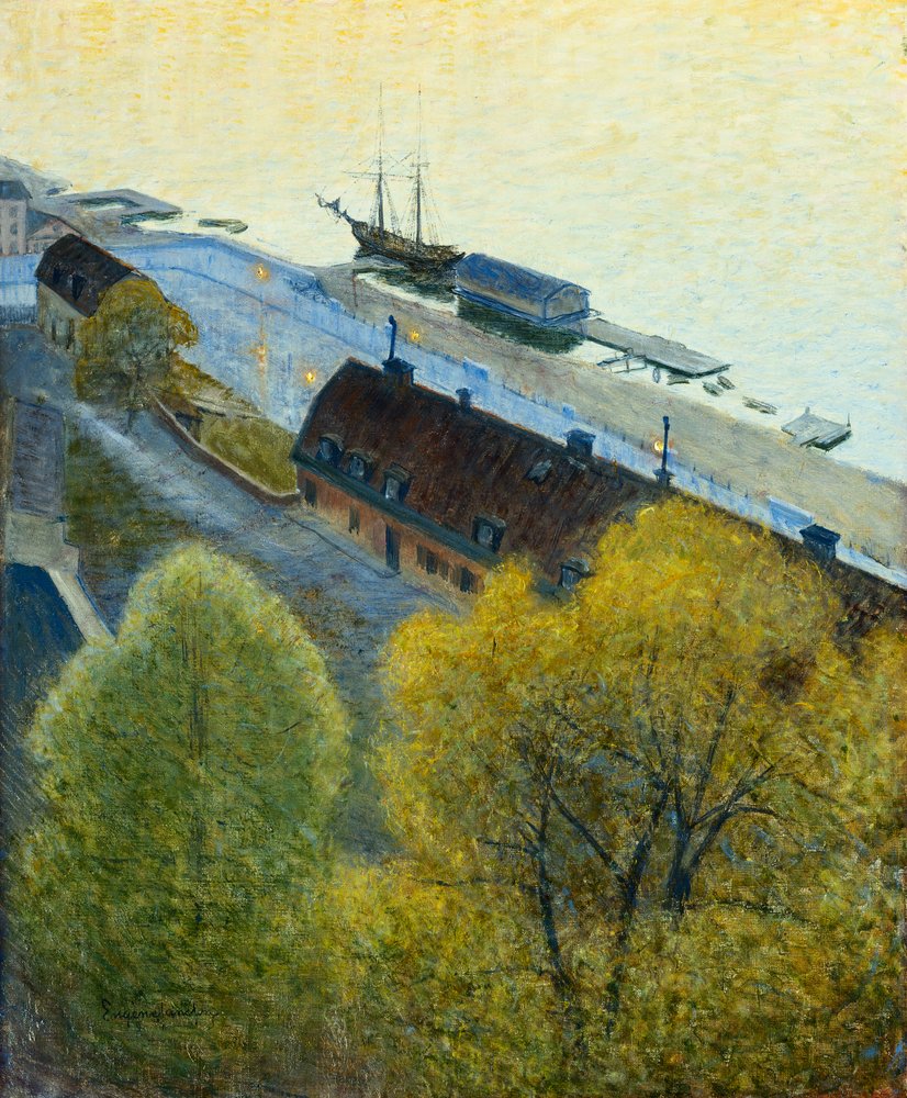 Frühlingsabend von Eugène Jansson