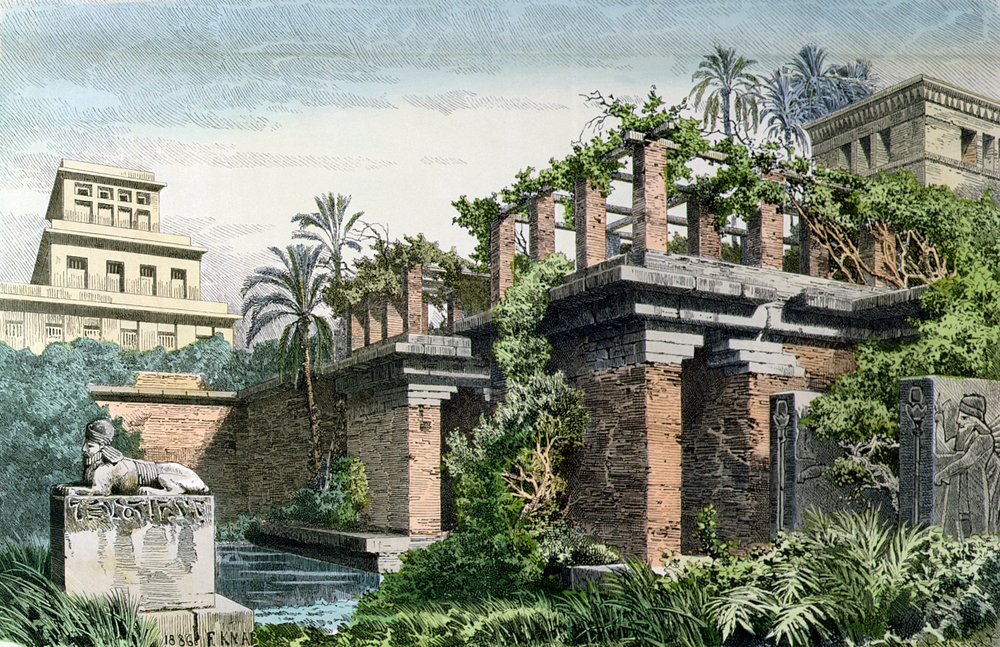 Die Hängenden Gärten von Babylon, aus der Serie 'Die sieben Weltwunder