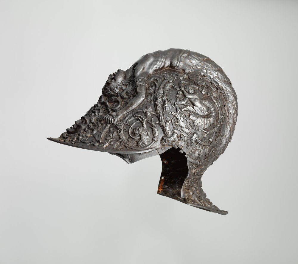 Burgonet, 1543 von Filippo Negroli: Kunstdruck kaufen