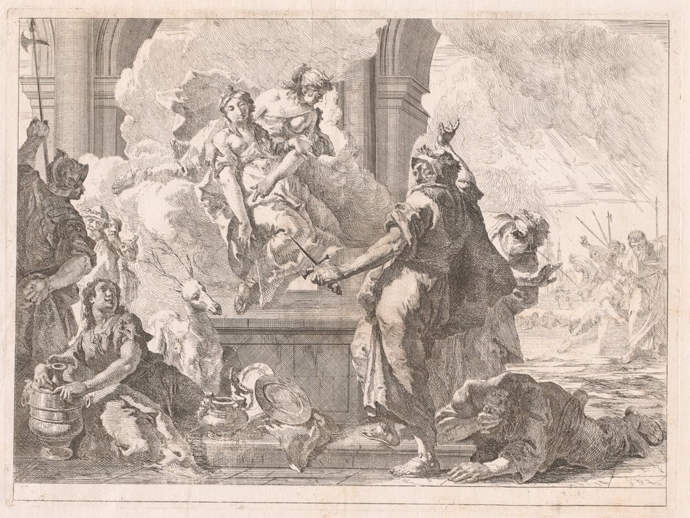Das Opfer der Iphigenie von Francesco Fontebasso
