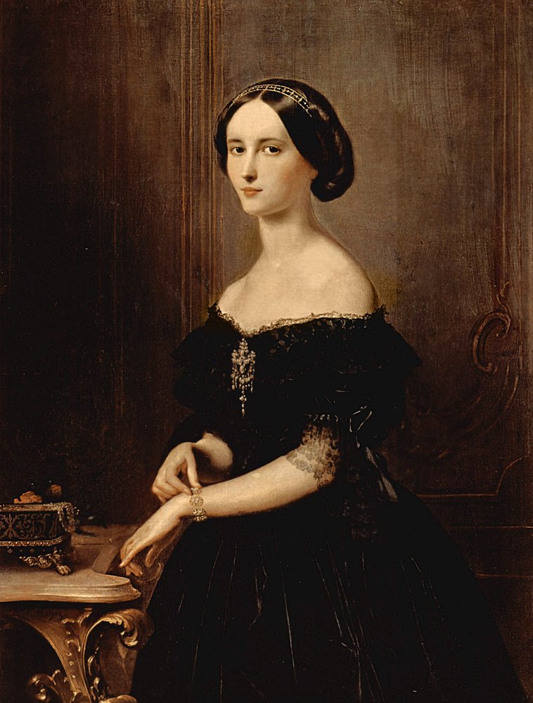 Porträt einer Venezianerin, ca. 1852 von Francesco Hayez