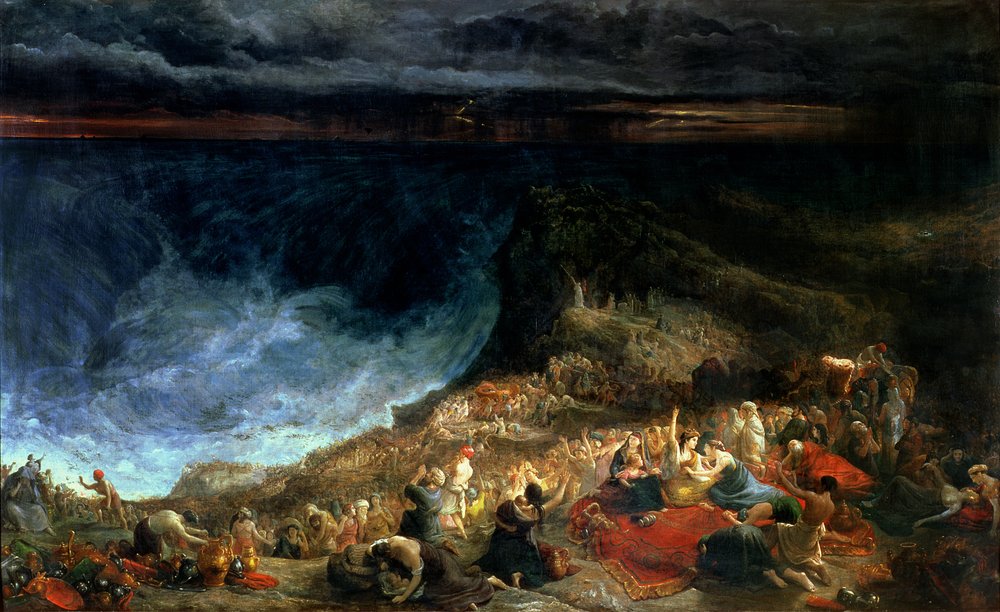 Die Befreiung Israels - Der Pharao und seine Heerscharen werden vom Roten Meer überwältigt, 1825 von Francis Danby