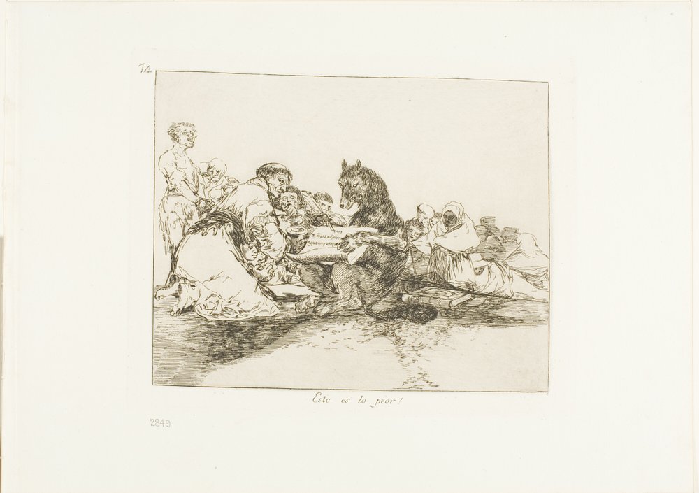 Das ist das Schlimmste!, Platte 74 aus Die Schrecken des Krieges von Francisco Jose de Goya y Lucientes