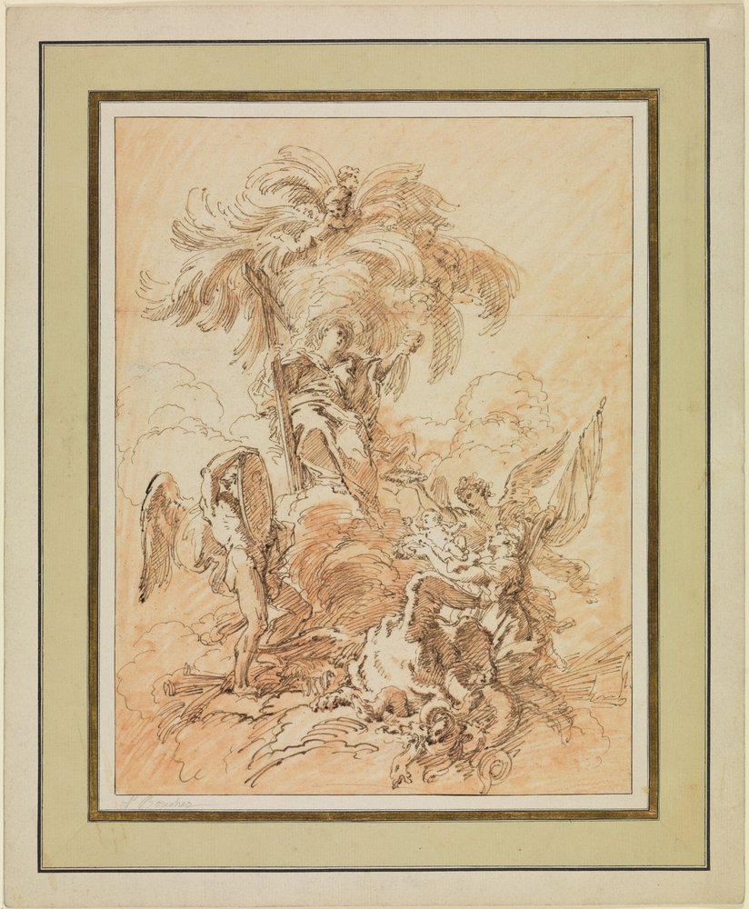 Allegorie auf die Geburt eines französischen Prinzen von François Boucher