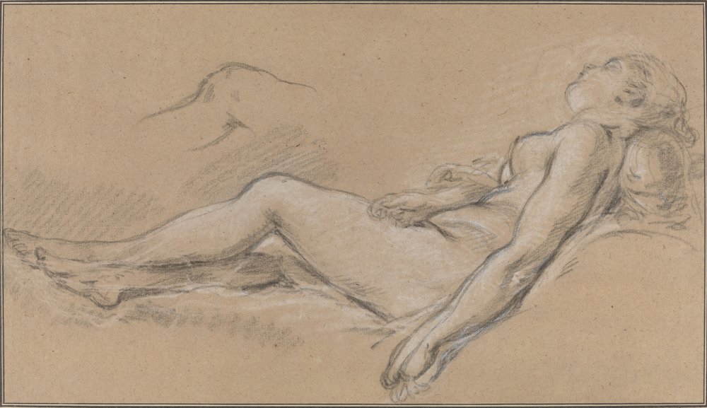 Liegende Nymphe von François Boucher