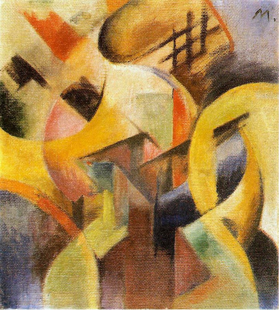 Kleine Komposition I, 1913 von Franz Marc