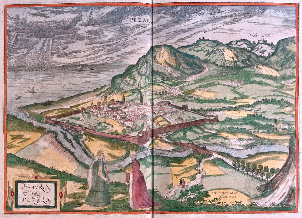 Pesaro, Italien (Gravur) von Franz Hogenberg