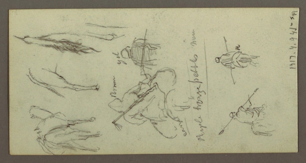 Steinhaufen, Ebene und Berge, Sonne, 19. Februar 1868 von Frederic Edwin Church