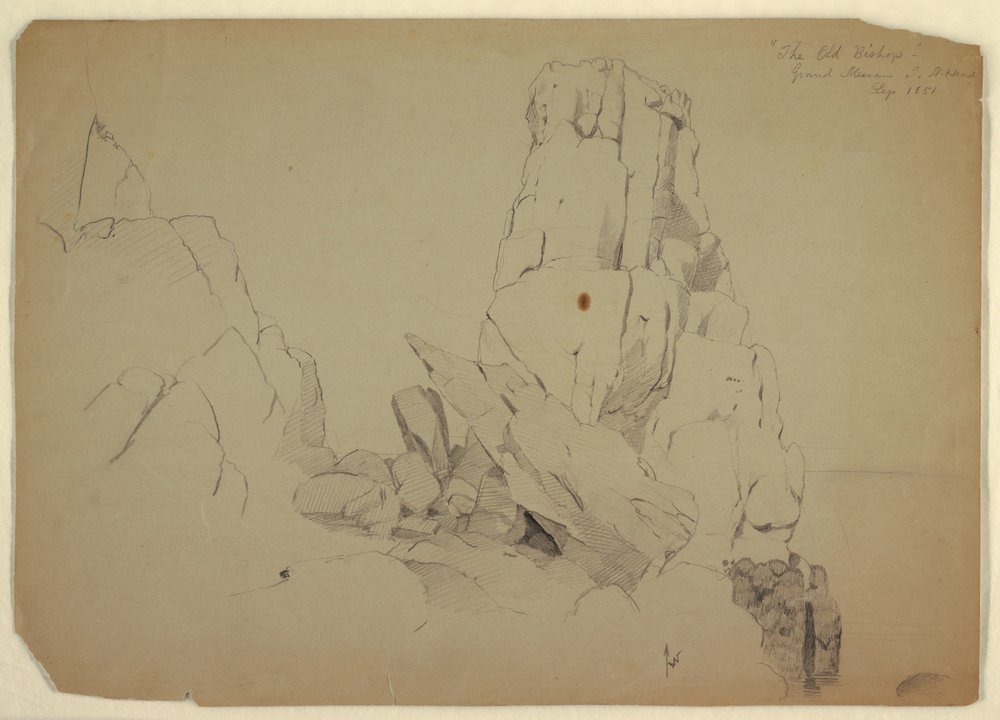 Zeichnung, Der alte Bischof, September 1851