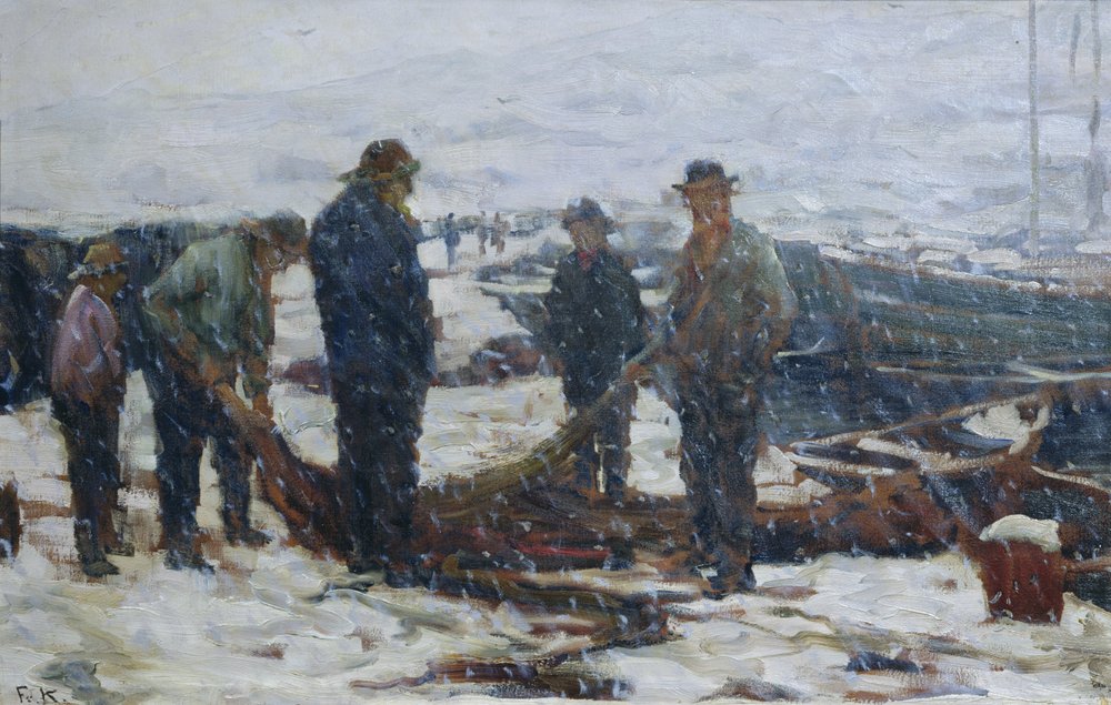 Fischer, ca. 1900 von Fredrik Kolstoe