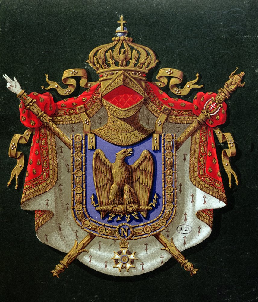 Wappen von Kaiser Napoleon III. (1808-73) von French School