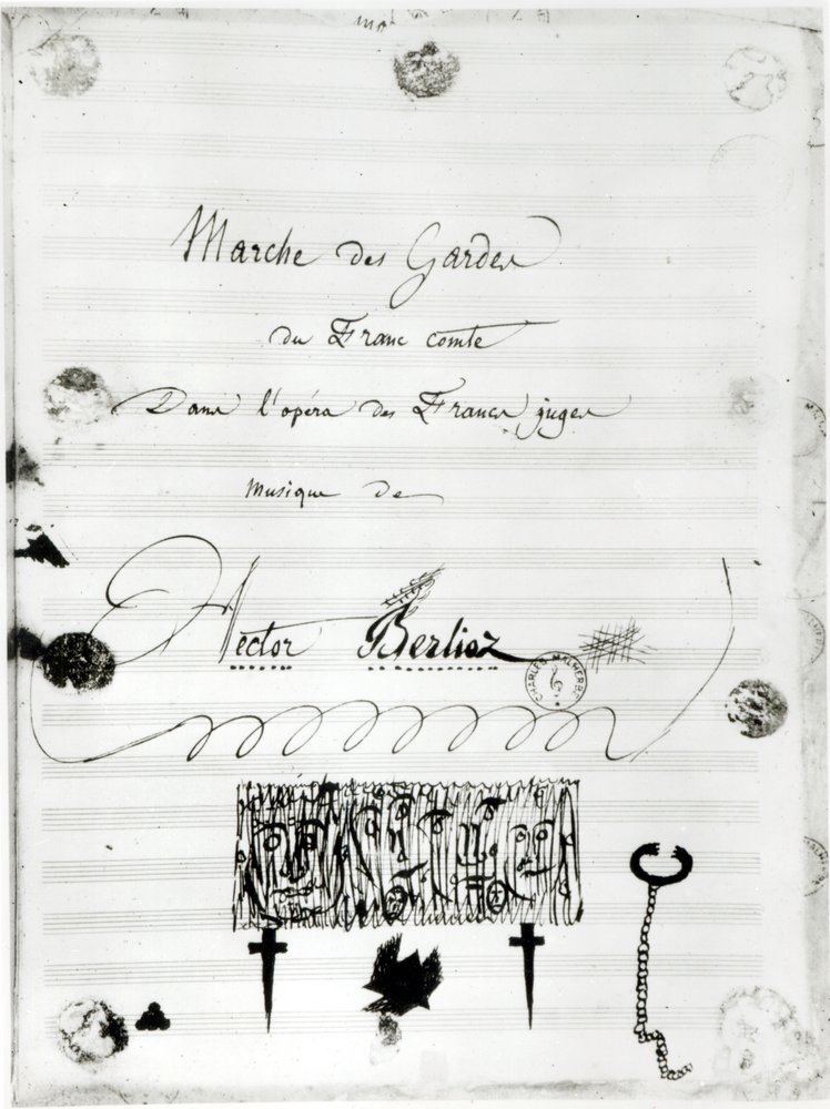 'Marche des Gardes du Franc Comte' aus der Oper 'Les Francs Juges' von Hector Berlioz (1803-69) 1826 von French School