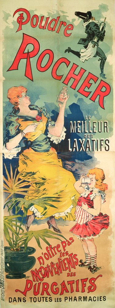 Plakat für Rocher-Pulver, Das beste Abführmittel, ca. 1900 von French School