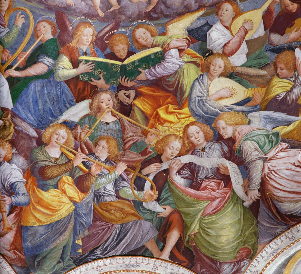 Das Konzert der Engel (Detail) von Gaudenzio Ferrari