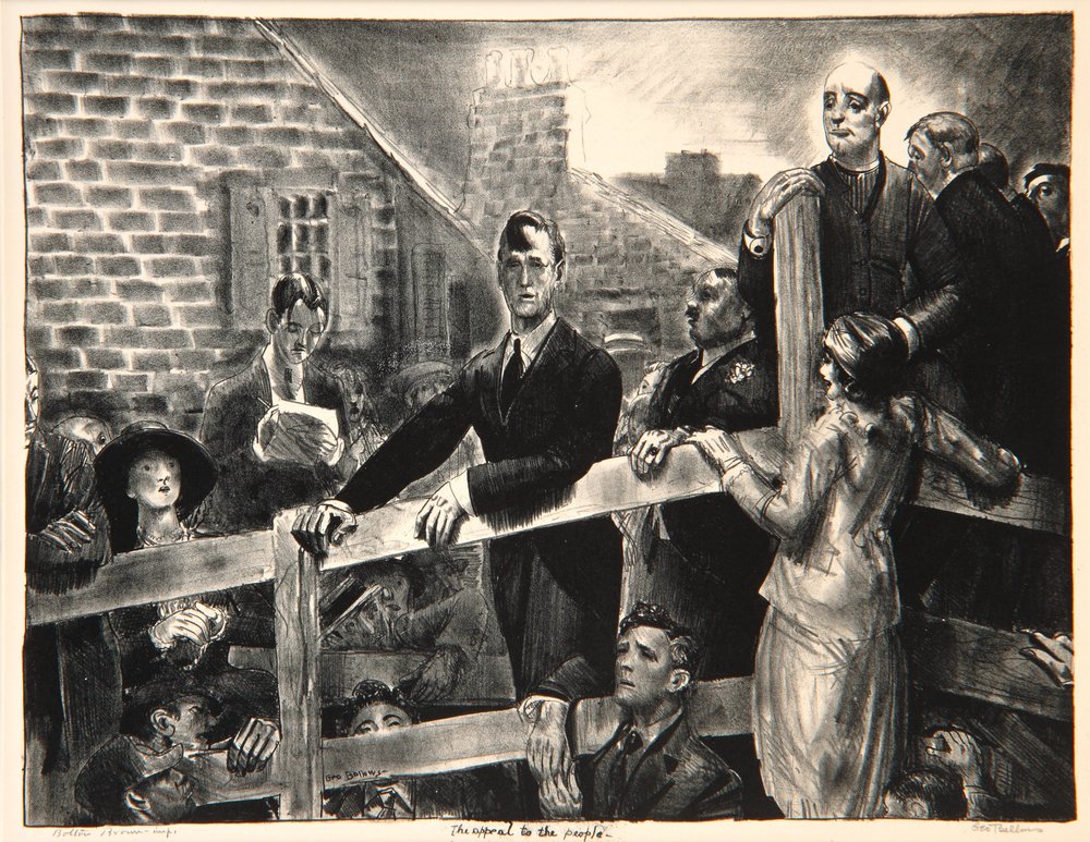 Der Appell an das Volk, 1923-24 von George Wesley Bellows
