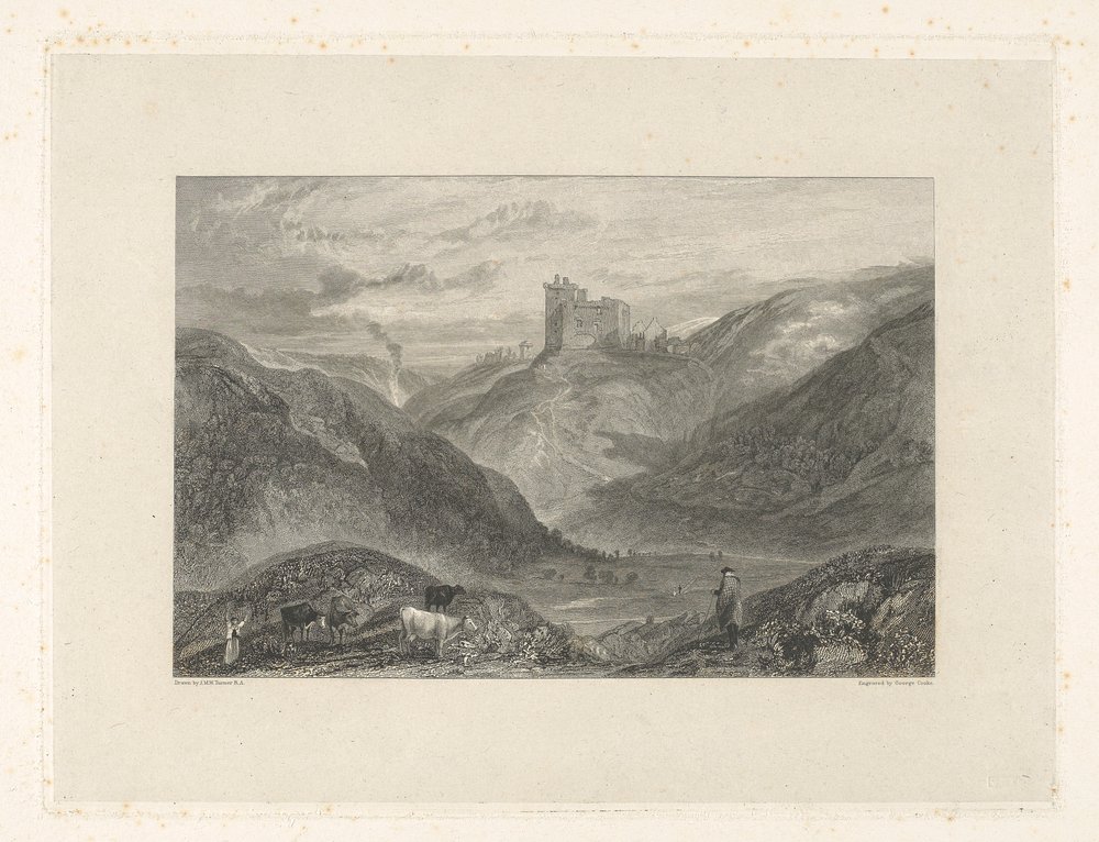 Crichton Castle von George Cooke: hochwertiger Kunstdruck