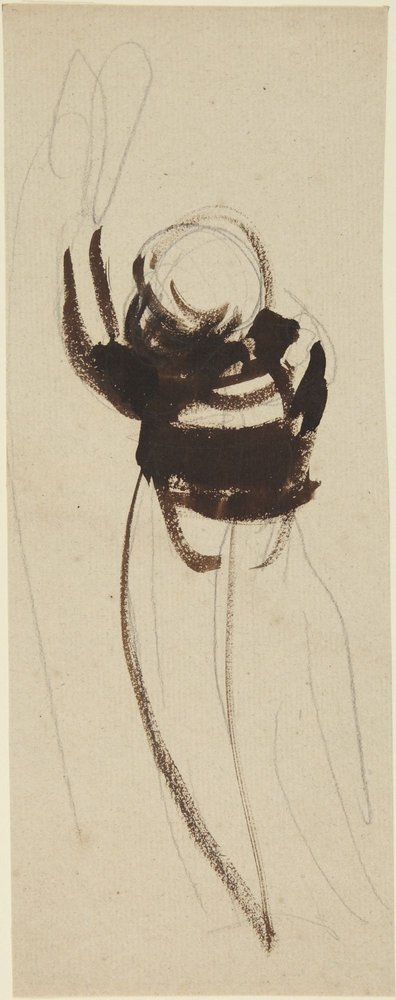 Studie eines Kindes, das die Hand ausstreckt von George Romney