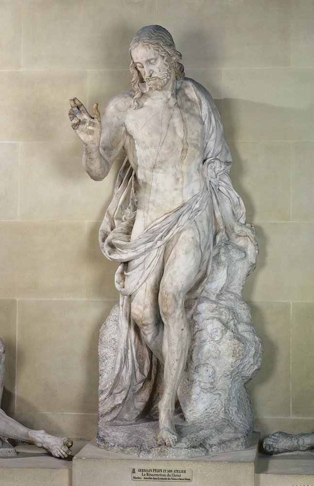 Die Auferstehung (Detail von Christus) von Germain Pilon