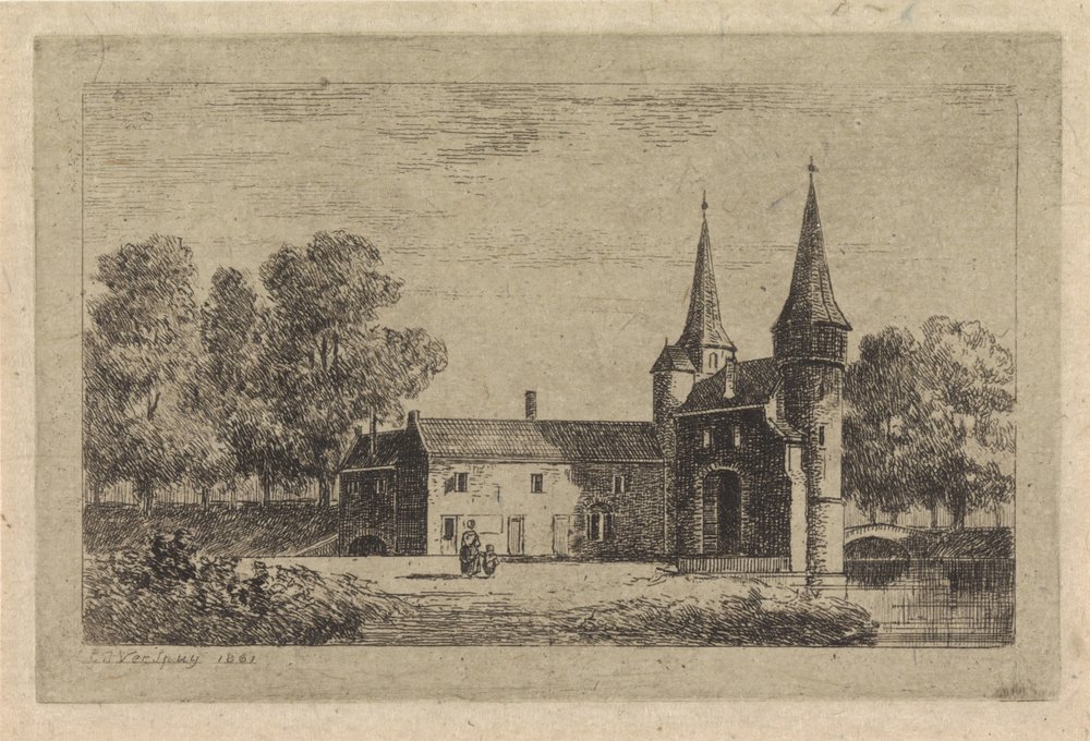 Osttor in Delft von Gijsbertus Johannes Verspuy