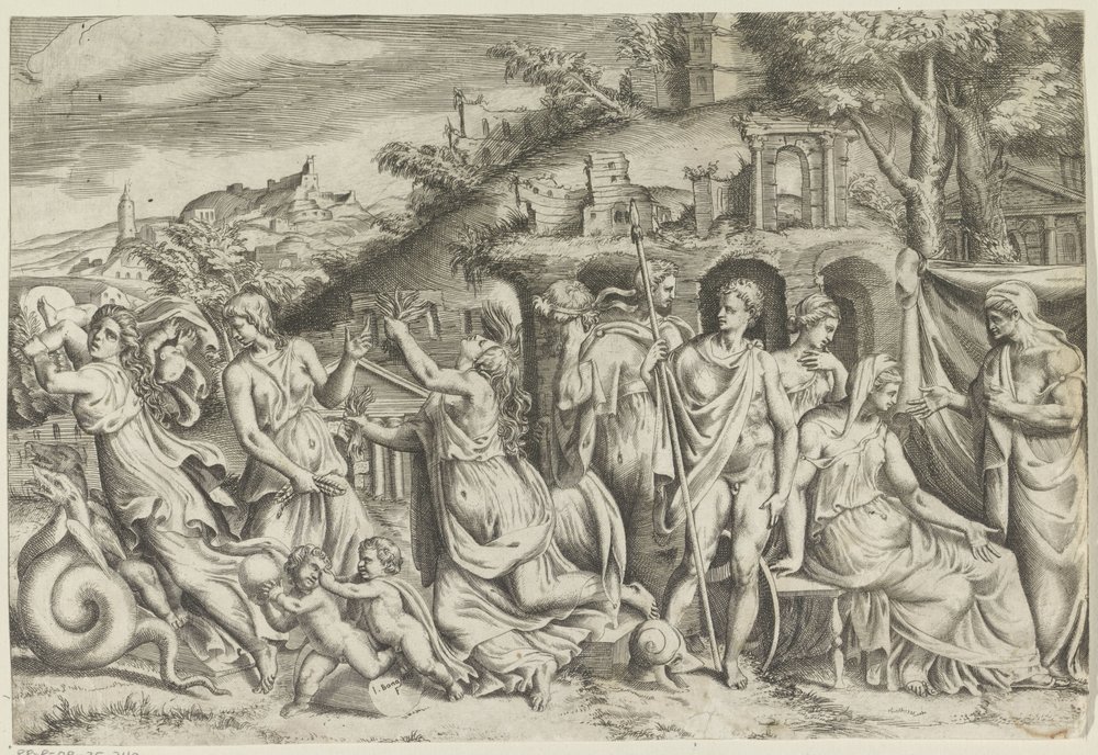 Jason und Medea von Giulio Bonasone