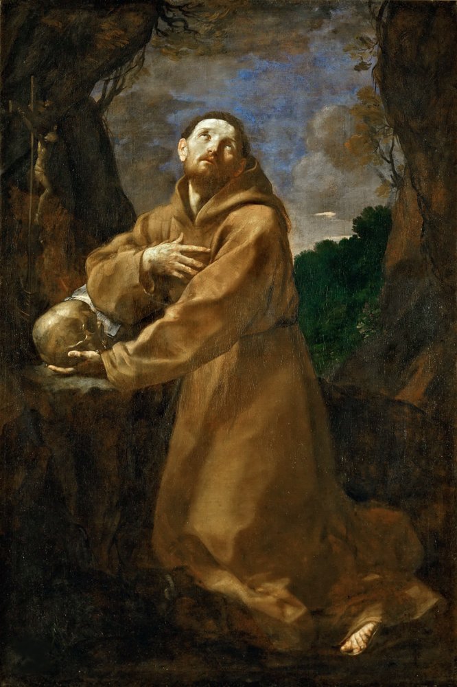 Der heilige Franz von Assisi in Ekstase, um 1615 von Guido Reni