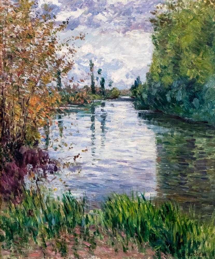 Le petit bras de la Seine im Herbst, ca. 1890