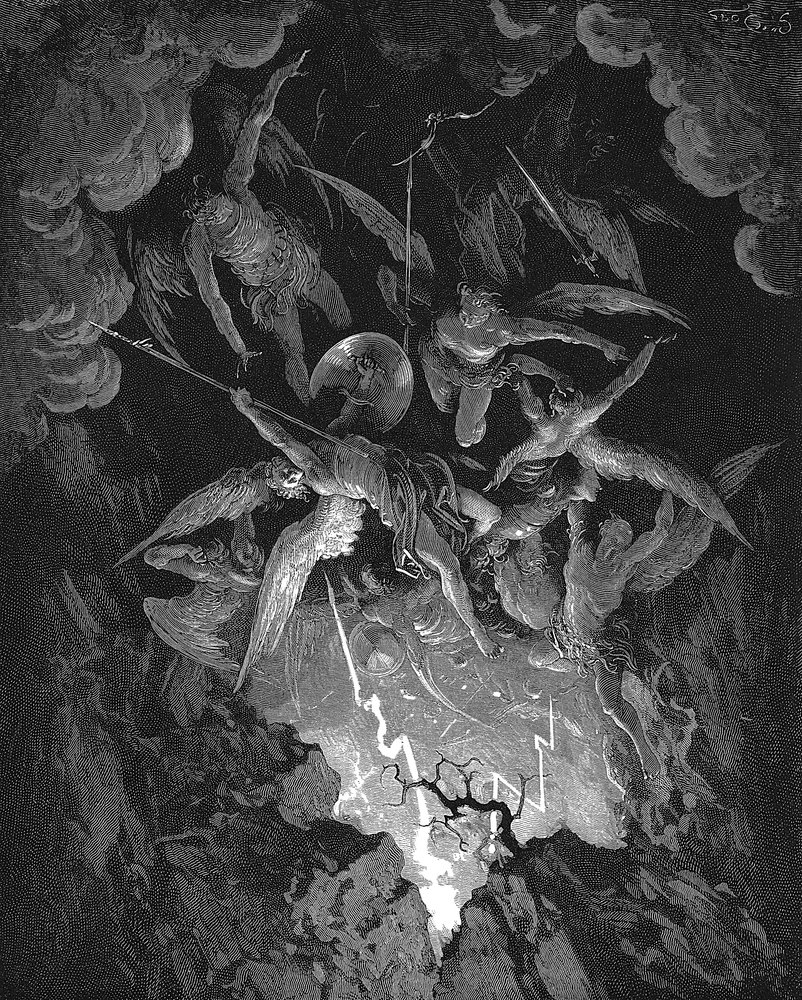 Illustration Aus John Miltons Paradise Lost Von Gustave Dore