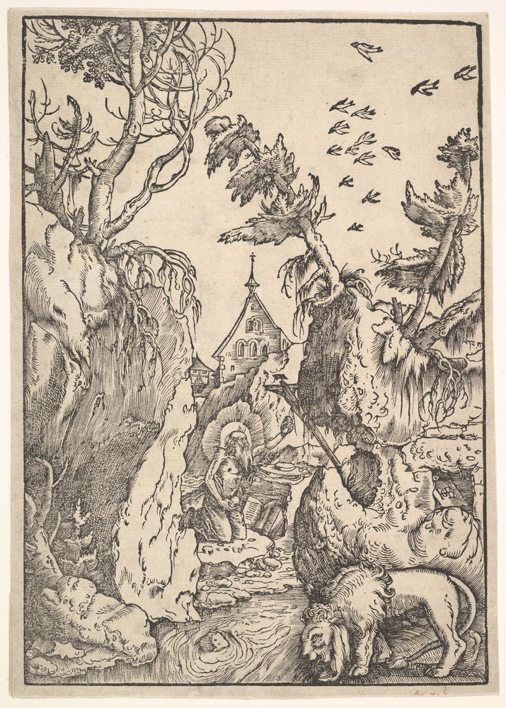 Heiliger Hieronymus in der Wüste, ca. 1511 von Hans Baldung