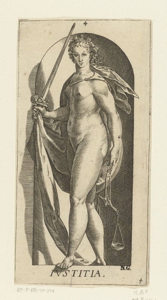 Gerechtigkeit von Hendrick Goltzius