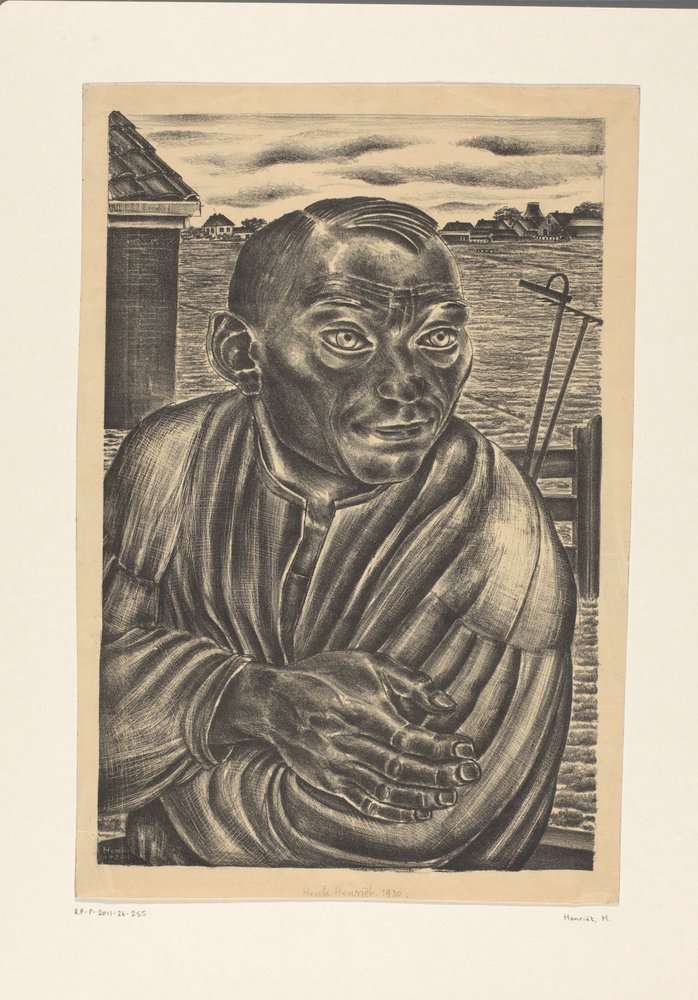 Porträt eines Bauern von Henk Henriët (signed by artist)