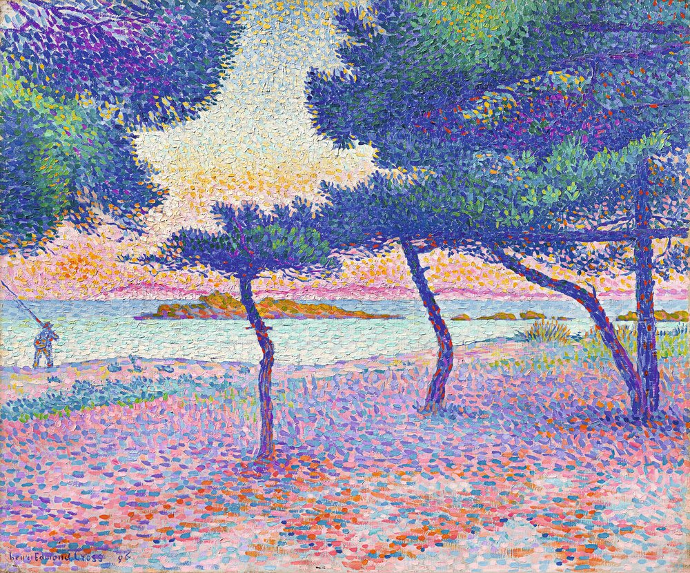 Der Strand von Saint-Clair, 1896 von Henri-Edmond Cross