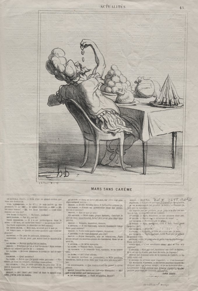 Aktualitäten (Nr. 43): März ohne Fastenzeit von Honoré Daumier