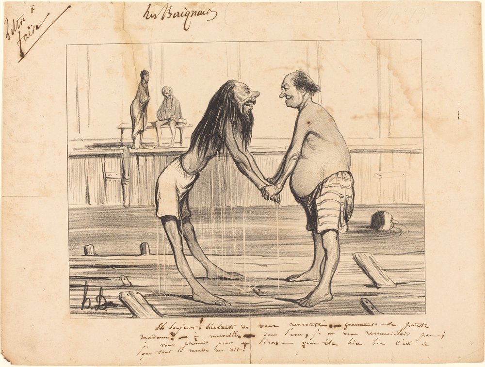 Eh, hallo! Freut mich, Sie kennenzulernen... von Honoré Daumier