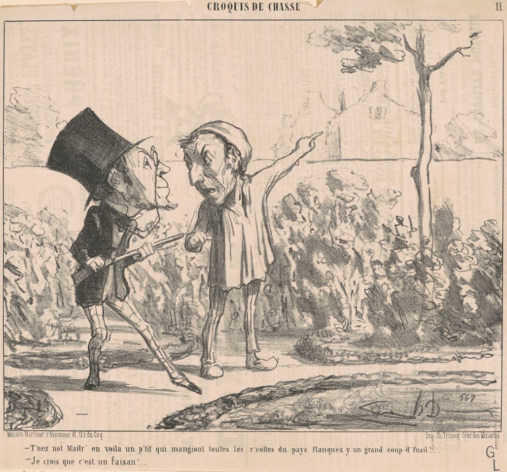Haltet unseren Meister, hier ist ein kleiner... von Honoré Daumier